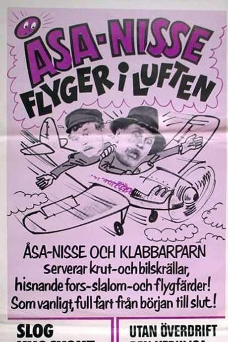 Åsa-Nisse flyger i luften